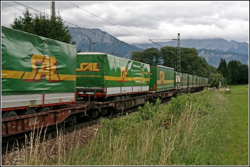 Typischer BrennerKombi (7): SAE soweit das Auge reicht....Ein Kunde der die Bahn im groen Umfang nutzt.