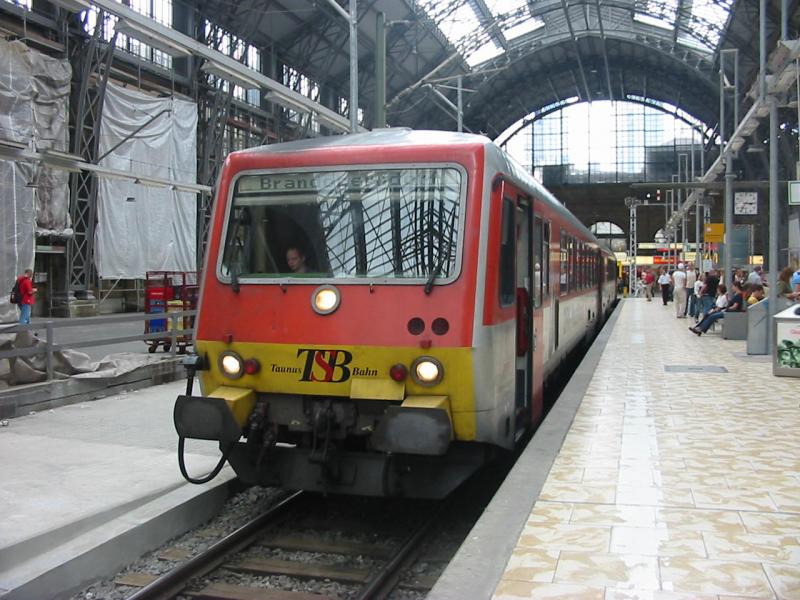 Unbekannter 628 der Firma TSB(Taunusbahn) am 26.7.2005 in Frankfurt a. M.