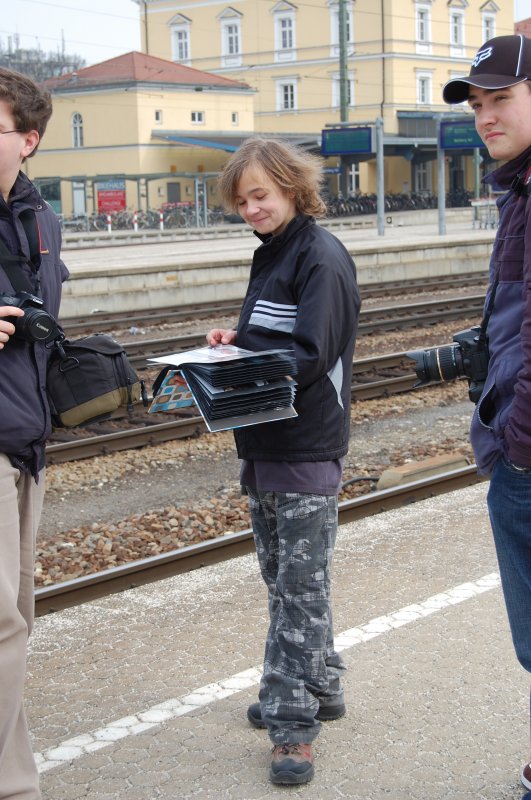 Unser Julian Hoffrichter, so wie er leibt und lebt. Schade, dass er schon frh wieder weg musste