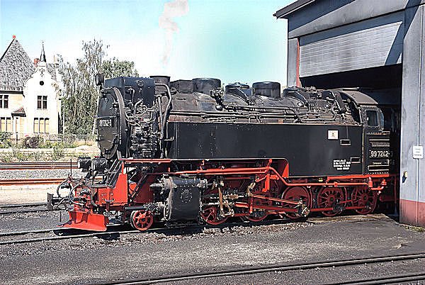 Urlaub Sommer 2008 in Harz - hier beginnt ein schner Tag in Weinigerode.