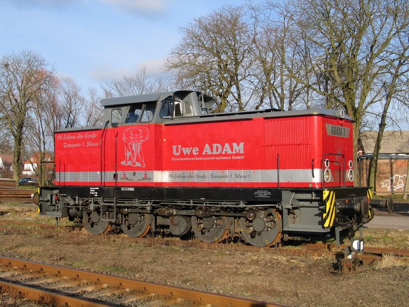 UWE ADAM 7 abgestellt in Hagenow. 18.01.2004