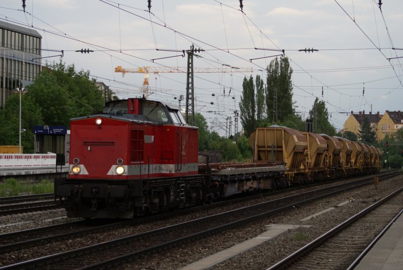Uwe Adam mit Bauzug in Mnchen Heimeranplatz am 30.05.2009