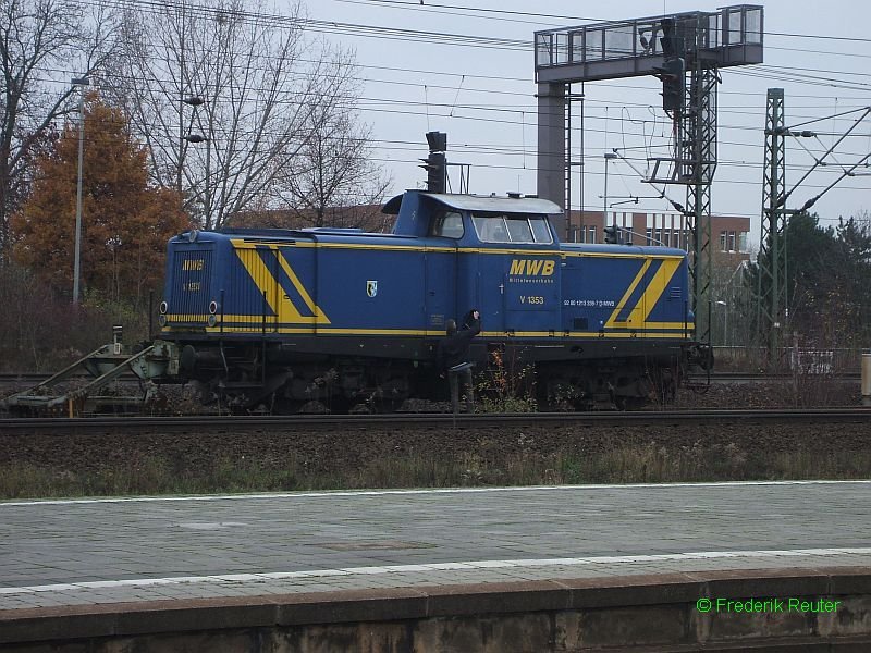 V 1353 der MWB am 19.11.2007 abgestellt in Gttingen