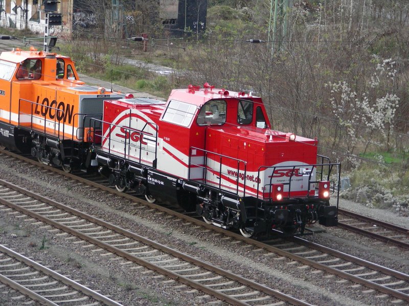V 150.05 der SGL am 25.11.08 in Stendal