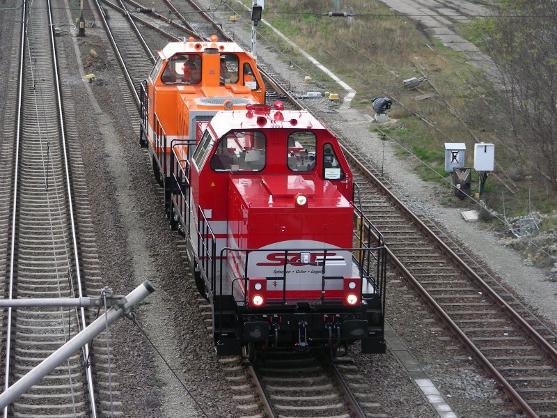 V 150.05 der SGL am 25.11.08 in Stendal
wird sich vermutlich am 28.11.08 in Richtung Magdeburg bewegen
