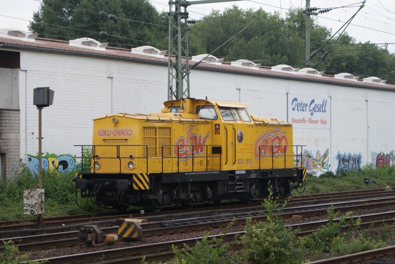 V 150.15 der EBW Cargo abgestellt in D�sseldorf Eller am 22.08.08