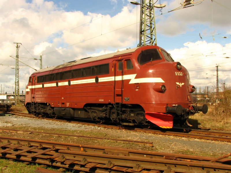 V 170 1155 von Eichholz Rail GmbH abgestellt in Dresden-Friedrichstadt.22.03.08