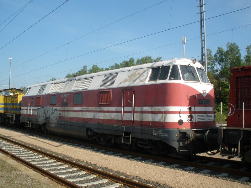 V 180 331 der PBSV in Glauchau,am 25.04.09