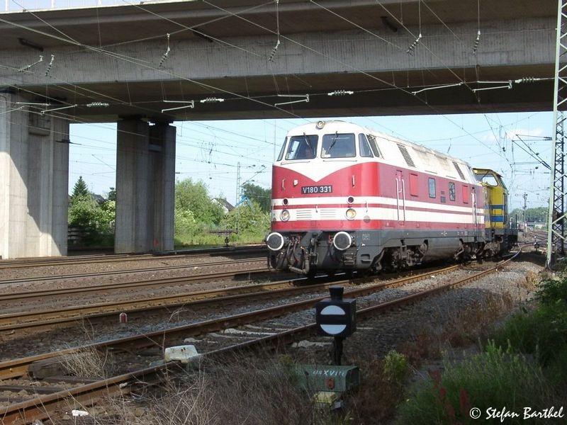V 180 331 der TLG noch in original Reichsbahn Lackierung.
Mai 2004