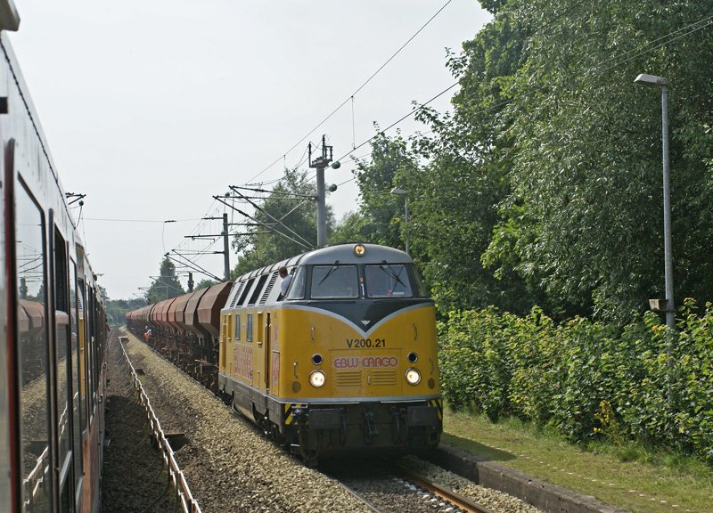 V 200.21 der EBW am 7.08.2008 in Flintbek.