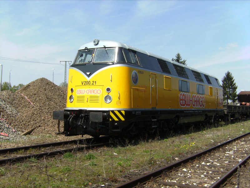 V 200.21 der EBW am Nrnberger Rbf im Mai 2008