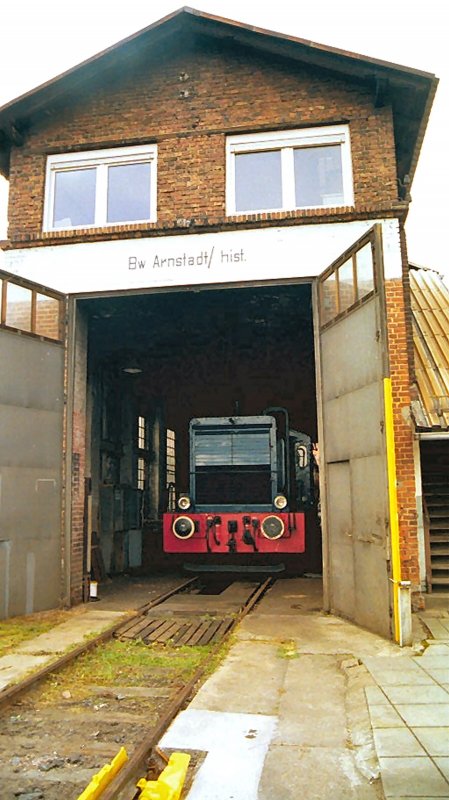 V 36 im Bw hist. Arnstadt, hier um 2002