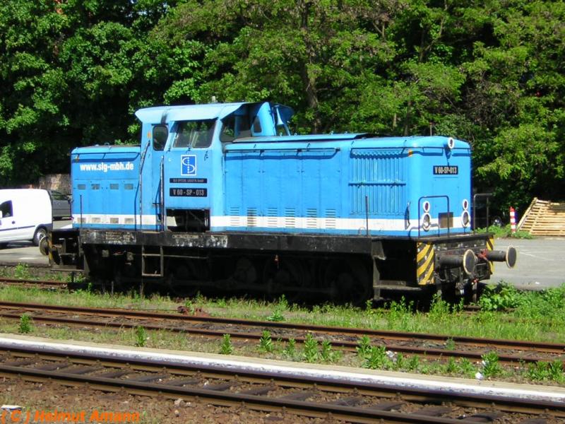 V 60-SP-013 der Firma Spitzke Logistik GmbH am 05.05.2005 im Darmstdter Hauptbahnhof.