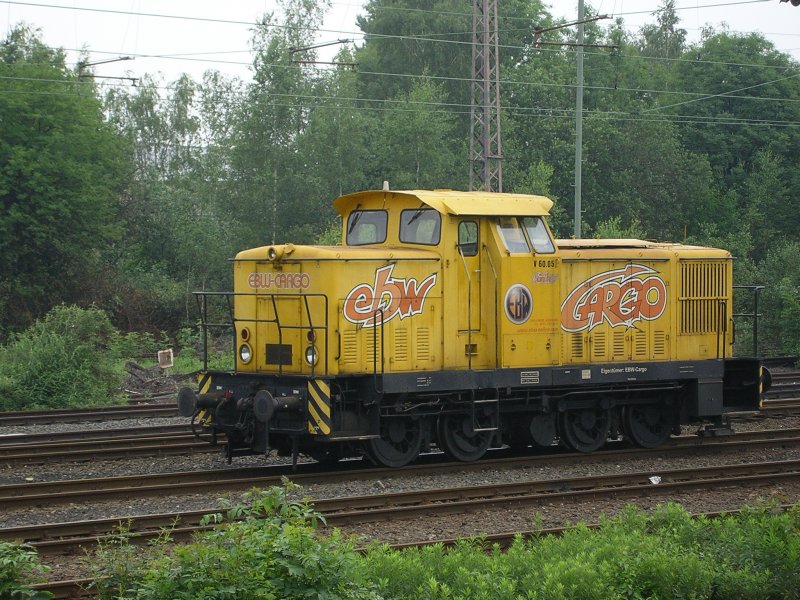 V 60.05 der EBW in Bochum Ehrenfeld abgestellt.(31.05.2008)