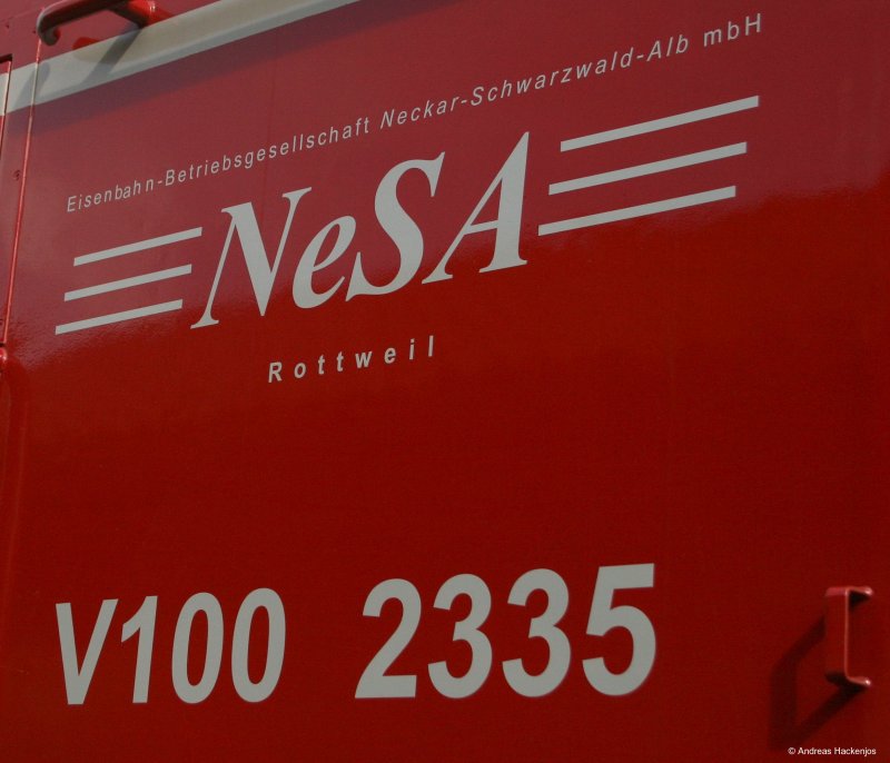 V100 2335 der Nesa in St.Georgen(Schwarzw) 19.6.08