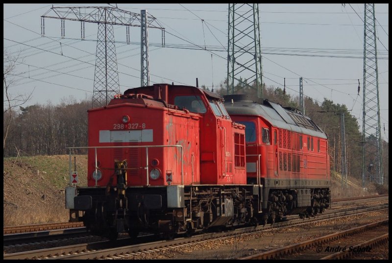 V100 exDR, 298 327-8, DB, 2007-03-09, Diedersdorf Stw