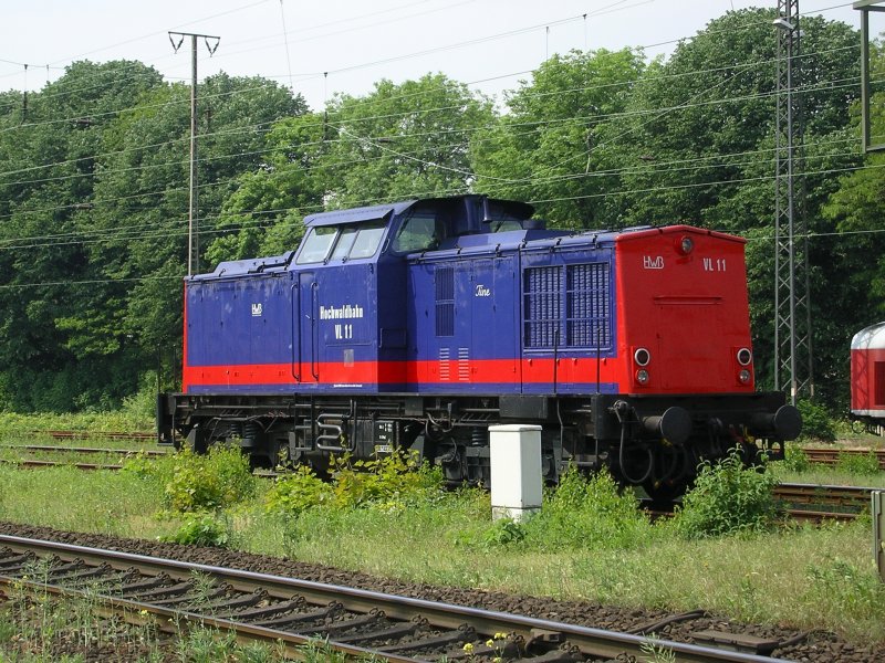 V100 , Tinchen , Hochwaldbahn VL 11 in Wanne Eickel Hbf. abgestellt.(15.05.2008)