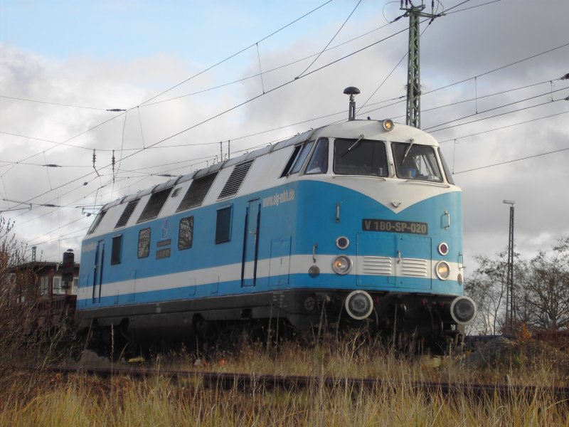 V180-SP-020 am 10.11.2007 im Bahnhof Guben Sd