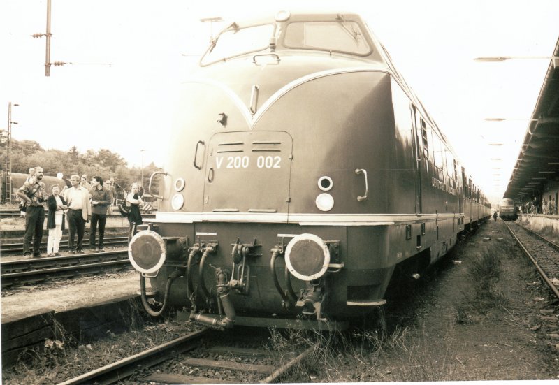 V200 002 im Aug.2000 im Gterbahnhof Aachen-West 