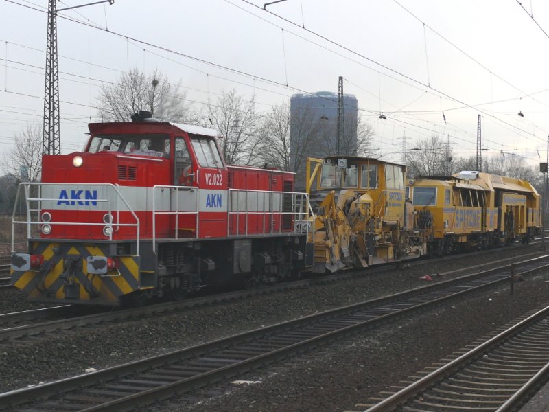 V2.022 der AKN am 5.2.2009 in Oberhausen Osterfeld-Sd