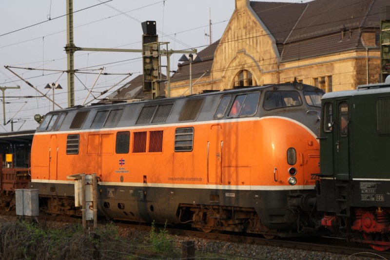 V221 von der Bocholter Eisenbahn. Zufall am 15.04.2009
