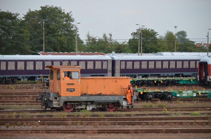 V23 167 Im Euromaint Rail Werk Delitzsch Dahinter Zusehen