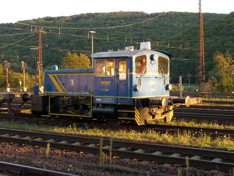 V249 der MWB in Gemnden am Main. (24.08.2007)