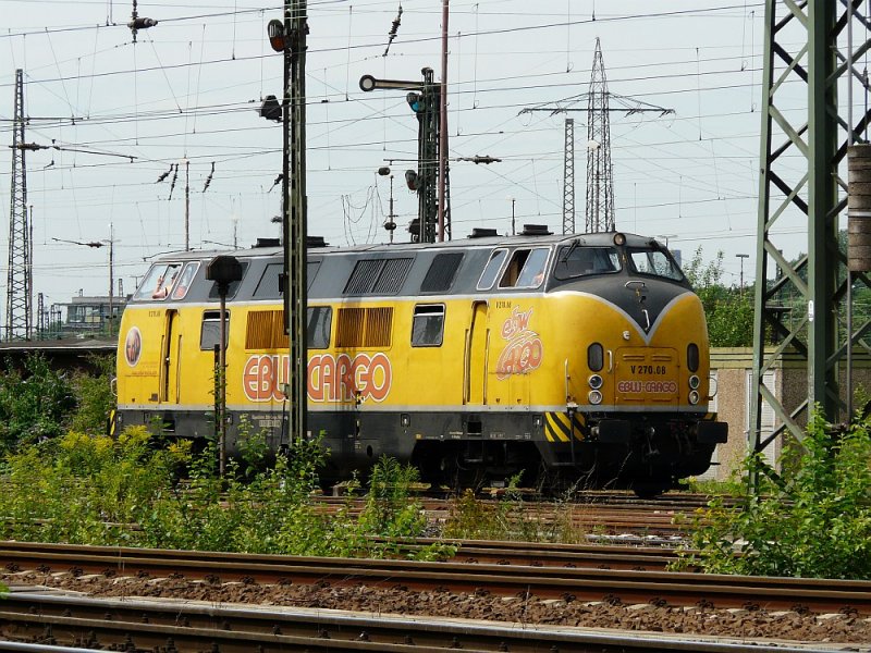 V270.08 der EBW Cargo in Oberhausen West.
am 21. Juli
