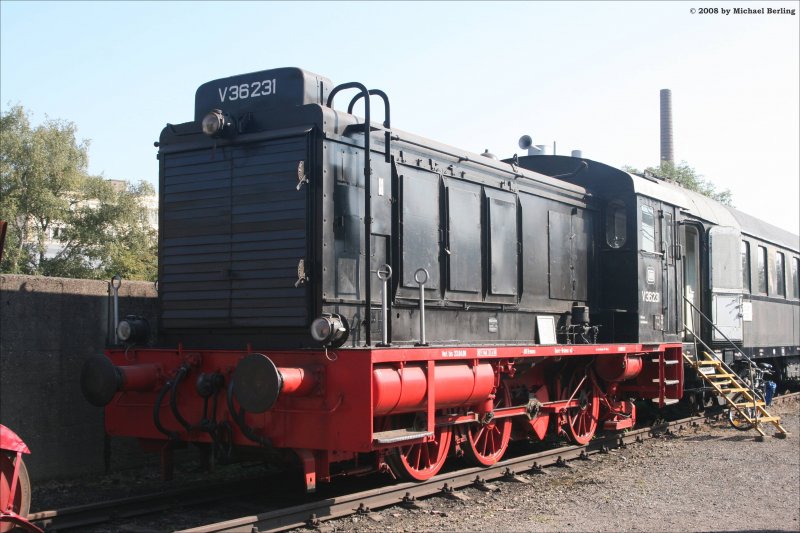 V36 231 im Eisenbahnmuseum Bochum Dahlhausen. 20.9.08