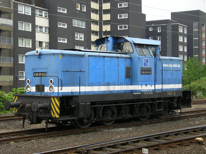 V60-SP-015 von Spitzke Gleisbau abgestellt in Gelsenkirchen Hbf. (15.05.2008)