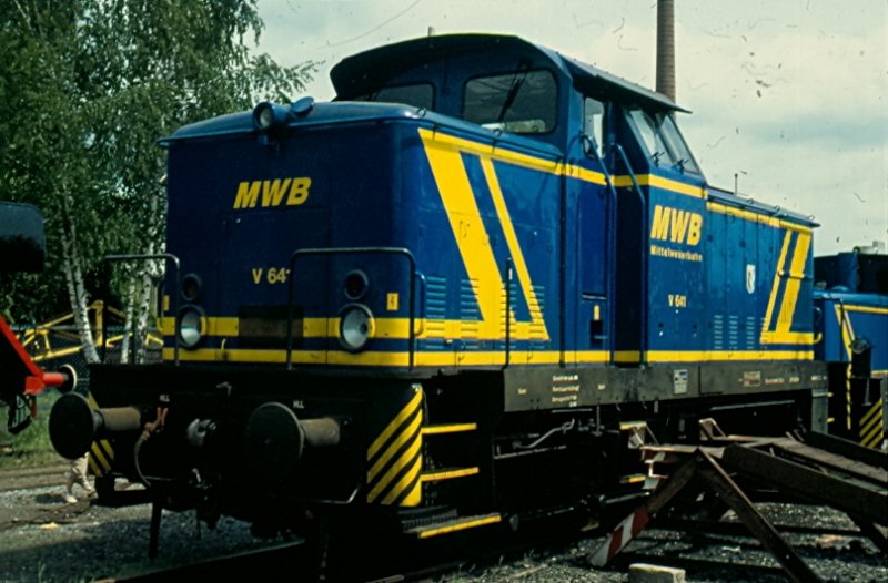 V641 (ex DR 106, ex DB AG 346) der MWB in Bochum-Dahlhausen