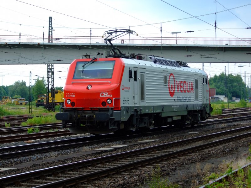 Veolia E37 510 am 10.6.09 in Duisburg-Entenfang