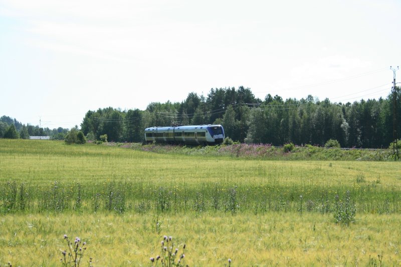 Veolia X52 9034 am 28.7.2008 in Torpshammar (Strecke Sundsvall-nge-stersund).
