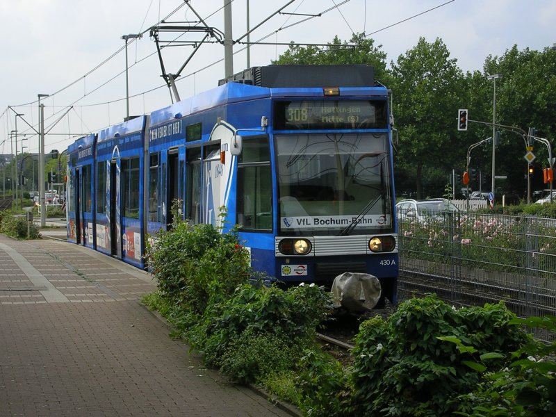  Vfl Bochum Bahn  zum Ausstieg in Hattingen Mitte  S (25.08.2008)