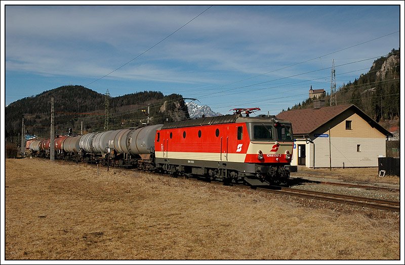 VG 76636 am 25.2.2008 bei der Rckfahrt von Trofaiach nach Leoben-Donawitz, aufgenommen in St.Peter/Freienstein