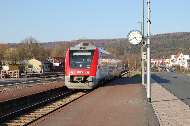 VIAS VT 118.2, von Darmstadt HBF nach Erbach in Michelstadt. 15.03.07