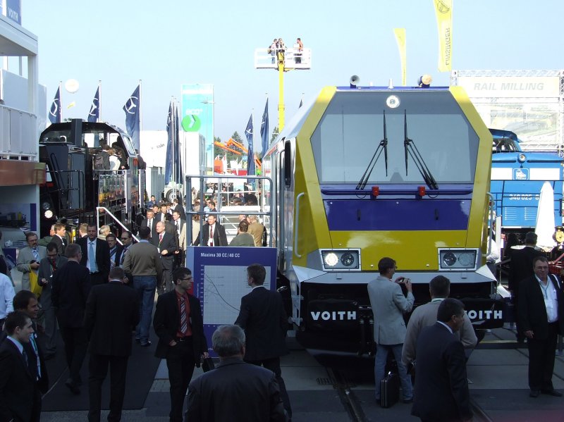 Viel los auf der Innotrans 2008 am 25.09.2008 in Berlin.