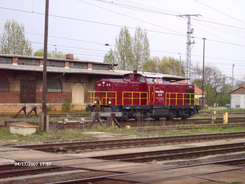 VL10 rangiert in Frankfurt/Oder.17.04.07