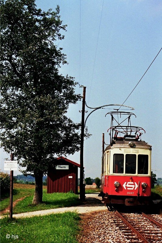 Vcklamarkt - Attersee. B4ET 26 107 beim Hp. Thern (10. September 1987)