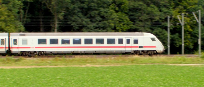 Volle Breitseite eines IC Steuerwagens in Eglharding