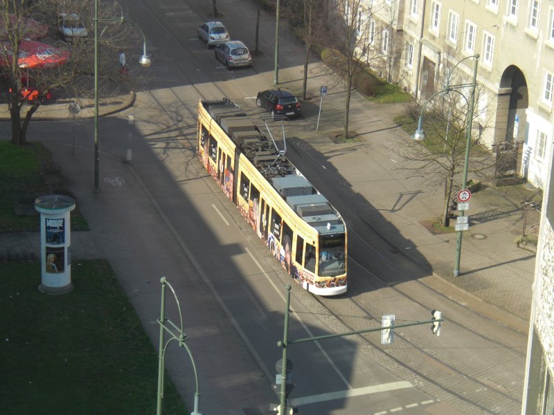 Vom Y-Haus aus NGT 307 am 31. M�rz abgelichtet.