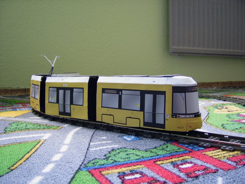 Vordere Seitenansicht des 4001.