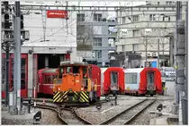 Gm 3/3 231 vor dem Depot Chur. (05.03.2017)