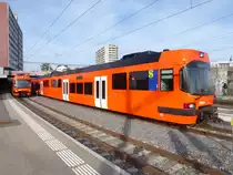 RBS - Triebzug Be 4/12  65 im Bahnhof Worblaufen am 13.03.2017