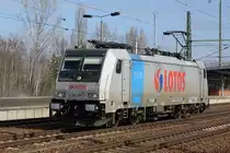 E 186 146-7 der Lotos in Berlin Schönefeld Flughafen am 16.03.2017