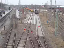 Dreifach Sicherung mit Sh 2-Scheiben in Bergen/Rügen am 17.März 2017.