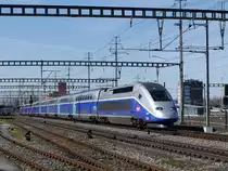 SNCF - TGV 4729 bei der Durchfahrt in Muttenz am 10.03.2017