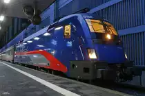 1116 195-9 ÖBB Nightjet am EN421 in Düsseldorf Hbf, am 19.03.2017.