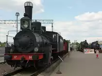Die Dampflokomotive 0в 841 im Eisenbahnmuseum am Rigaer Bahnhof von Moskau (Mai 2016)