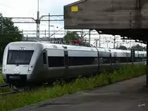 Ein Triebzug vom Typ Bombardier Regina X55 der SJ in Linköping (Juni 2012)